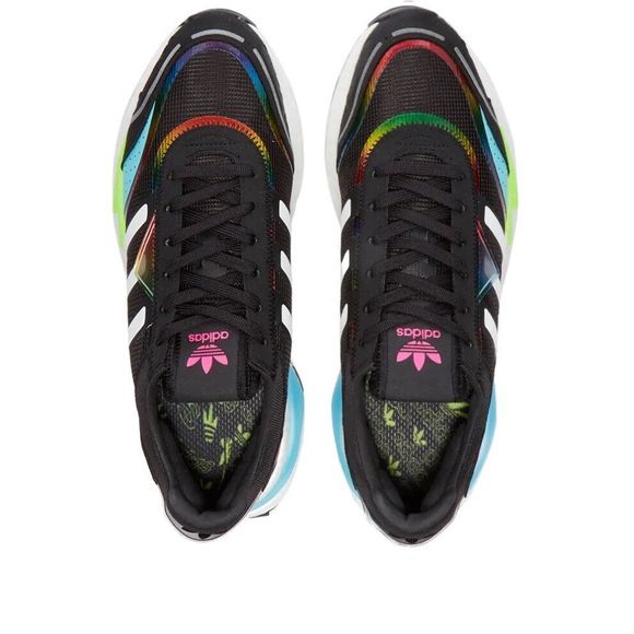 MEN\'S adidas Retropy P9 Black Aero Green/Aluminum/Gum Q47100 main image 16